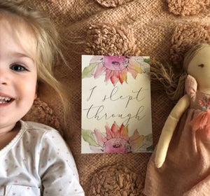 Floral Milestone cards