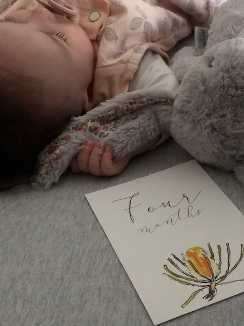Floral Milestone cards