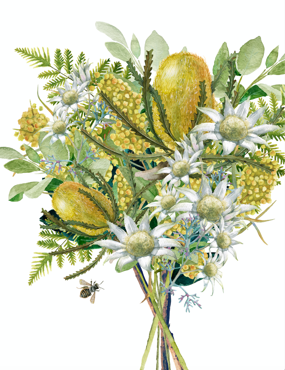 Yellow Bouquet Greeting Card